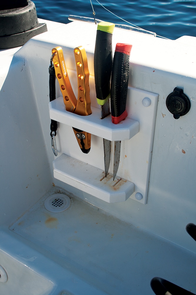2 Fillets Knives Holder, Pliers & Fishing Hooks Holders Starboard