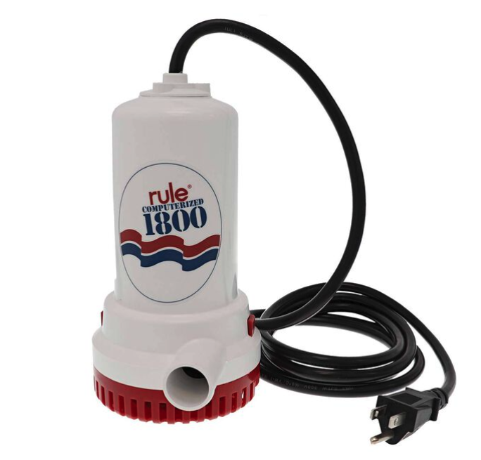 Rule 1800 GPH Automatic Bilge Pump, 110V