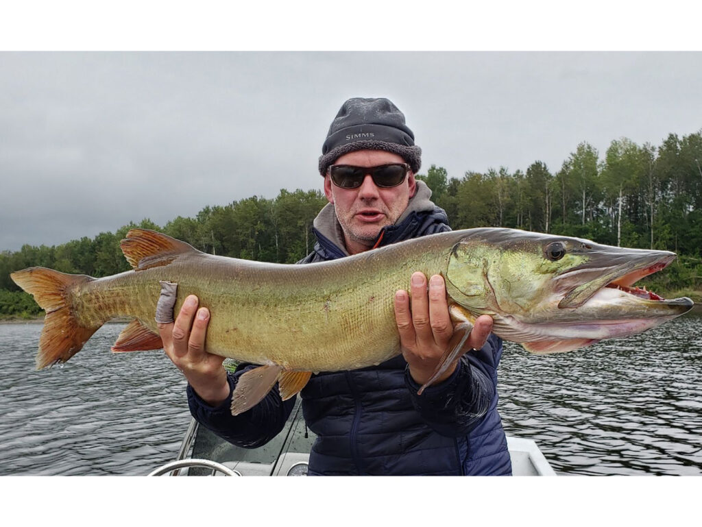 Catching a muskie in Maine