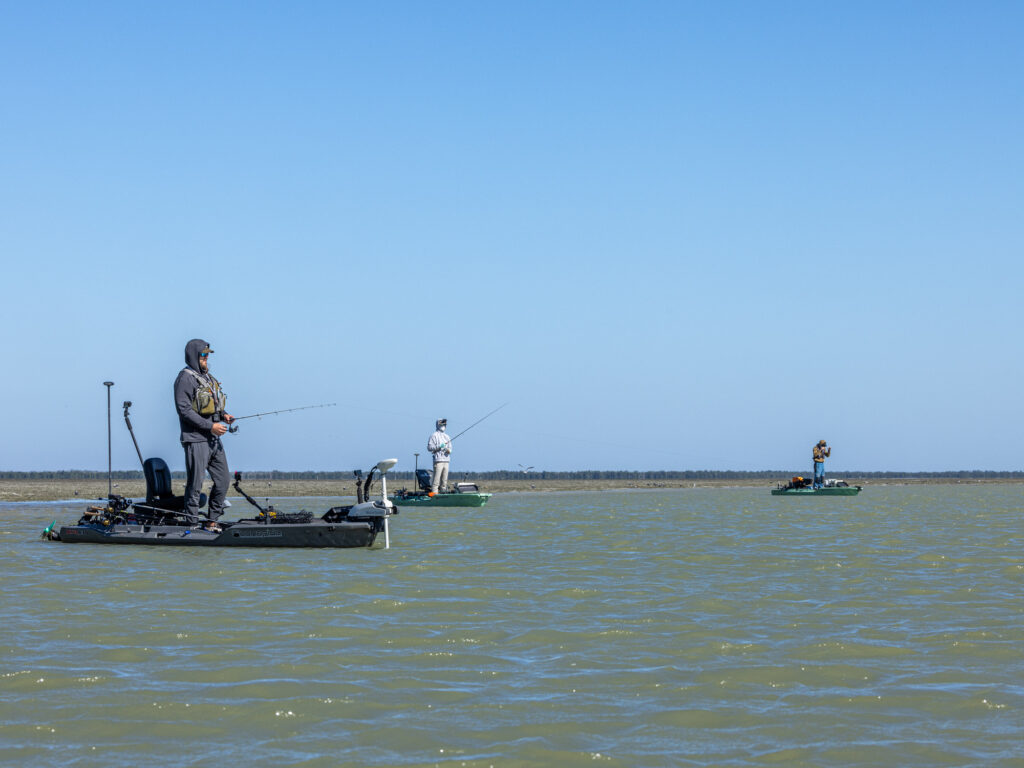 Kayak fishing Florida Bay for seatrout.