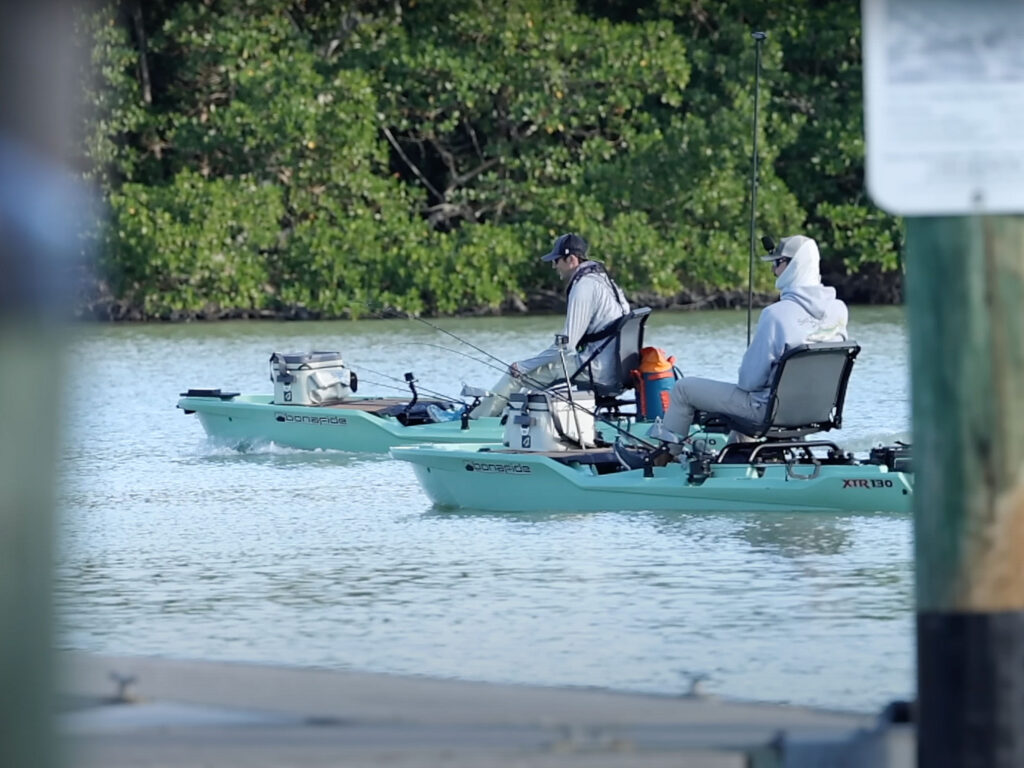 Skinny Water Slam in the Everglades on Bonafide kayaks