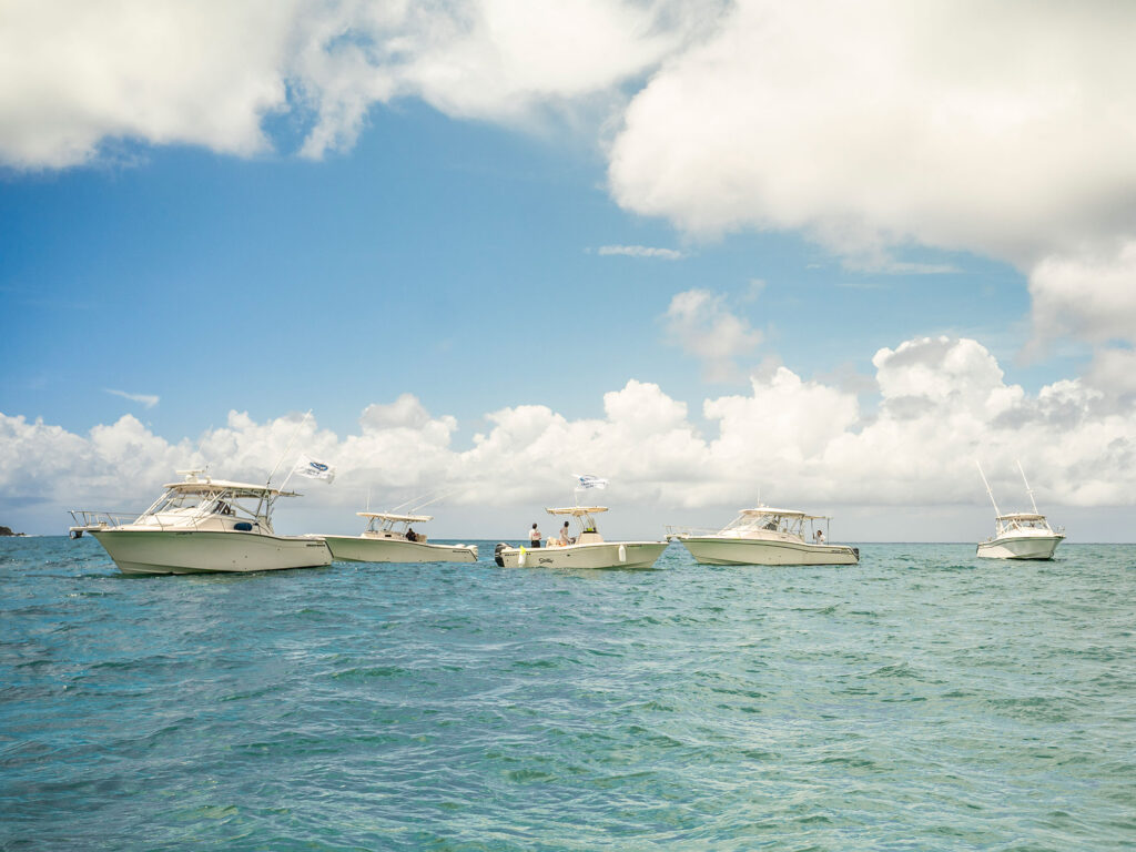 Grady-White boats off Vieques Island