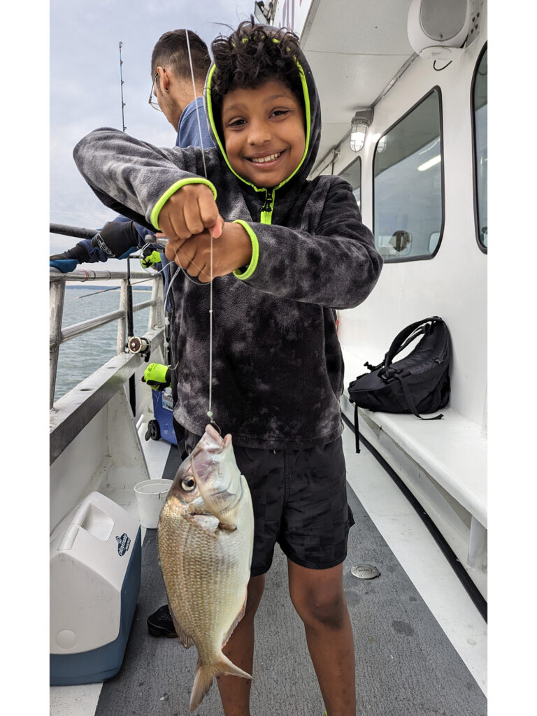 Porgy fishing on a headboat