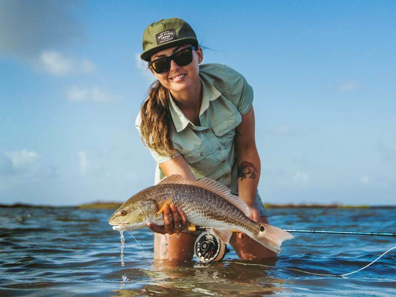 SPF624-Skinny99-Texas-BayFlatsLodge Redfish caught in Texas