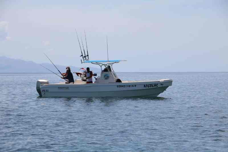 Fishermen trolling for mahi south of La Paz