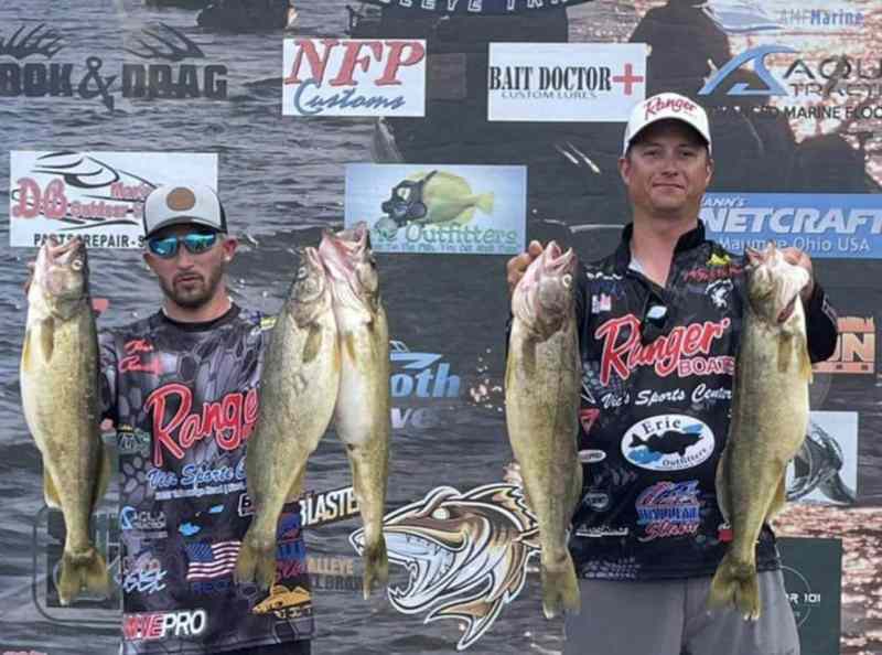 SPF1022-walleyes-1 Anglers holding up walleye