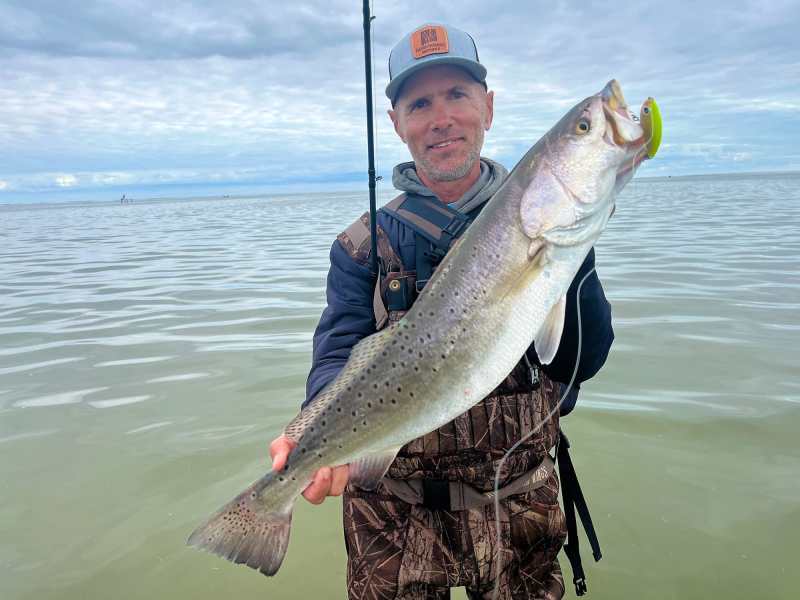 Mansfield-Wade-Fishing-Trout winter fishing giant texas trout