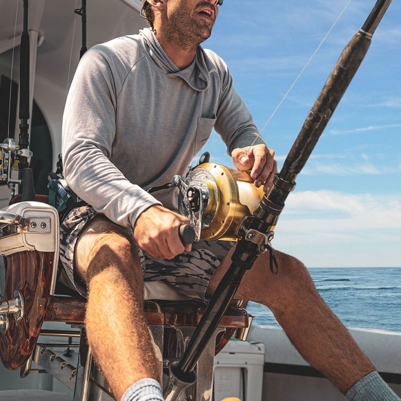 Angler fishing offshore Ocean City, Maryland