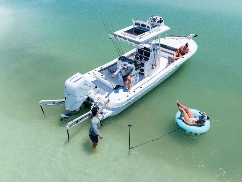 Power-Pole shallow-water anchors