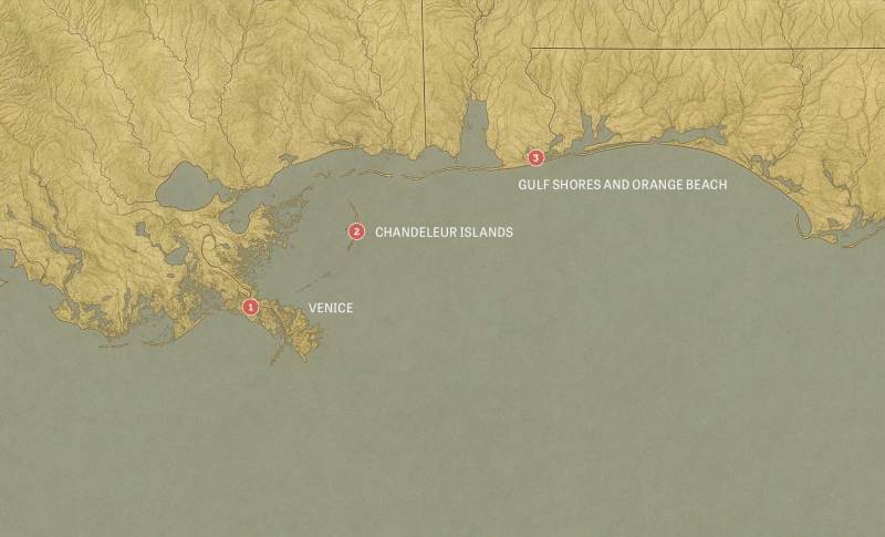 Map of the Northern Gulf