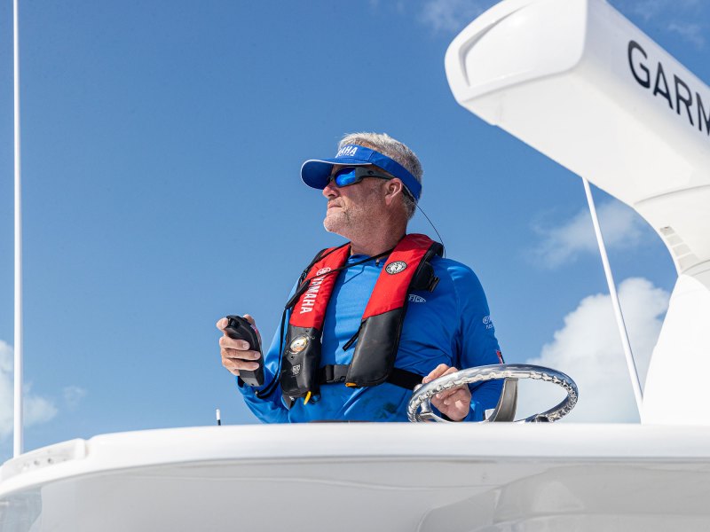 SPF426-TAA-Yamaha1 Angler using Yamaha joystick remotely
